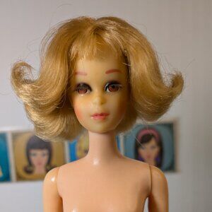 1971 Twist n Turn Flip Francie Barbie Doll. Nude